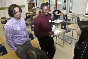 Engineering Interns from the districk go back to high school