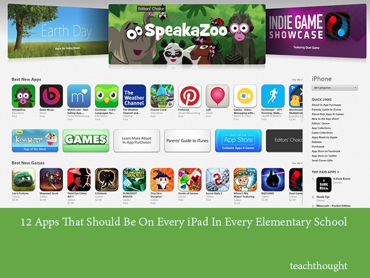 12 Apps That Should Be On Elementary School iPad