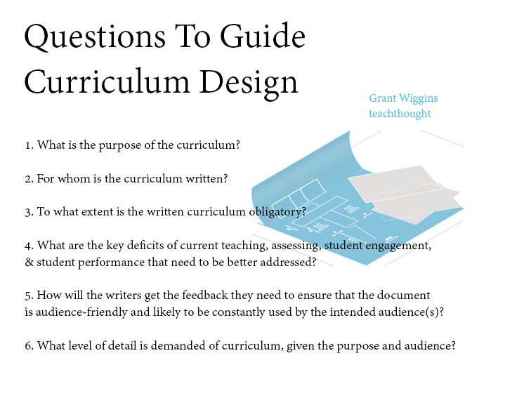 Critical thinking curriculum design