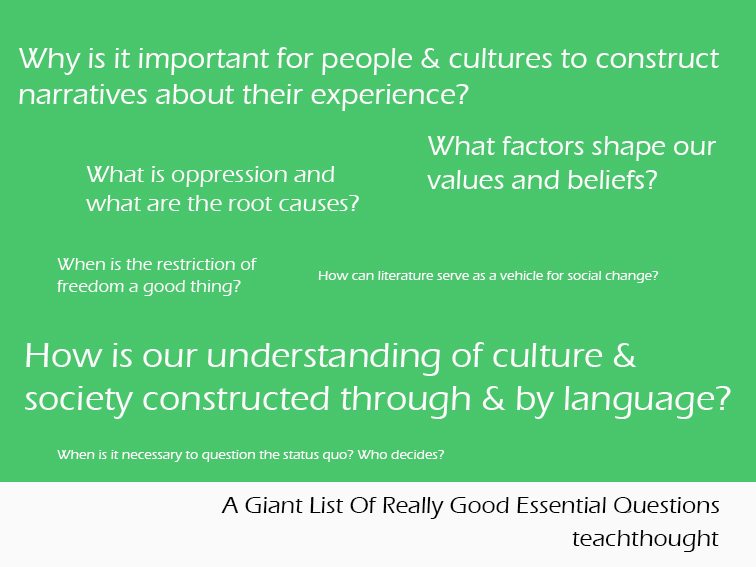 Explain types of questions that lead to critical thinking