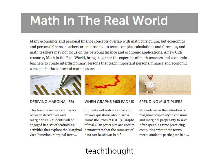 Math In The Real World: 400 Examples, Lessons, & Resources