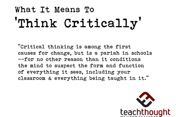 Thinking critically definition