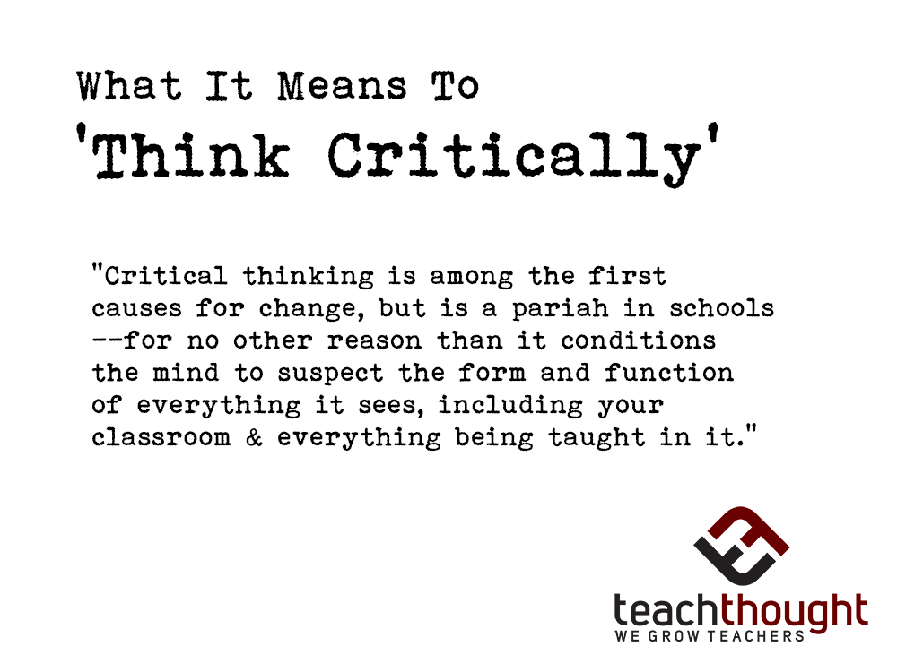 Critical thing