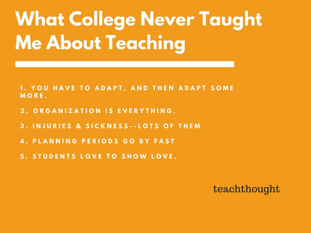 What College Never Taught Me About Teaching -