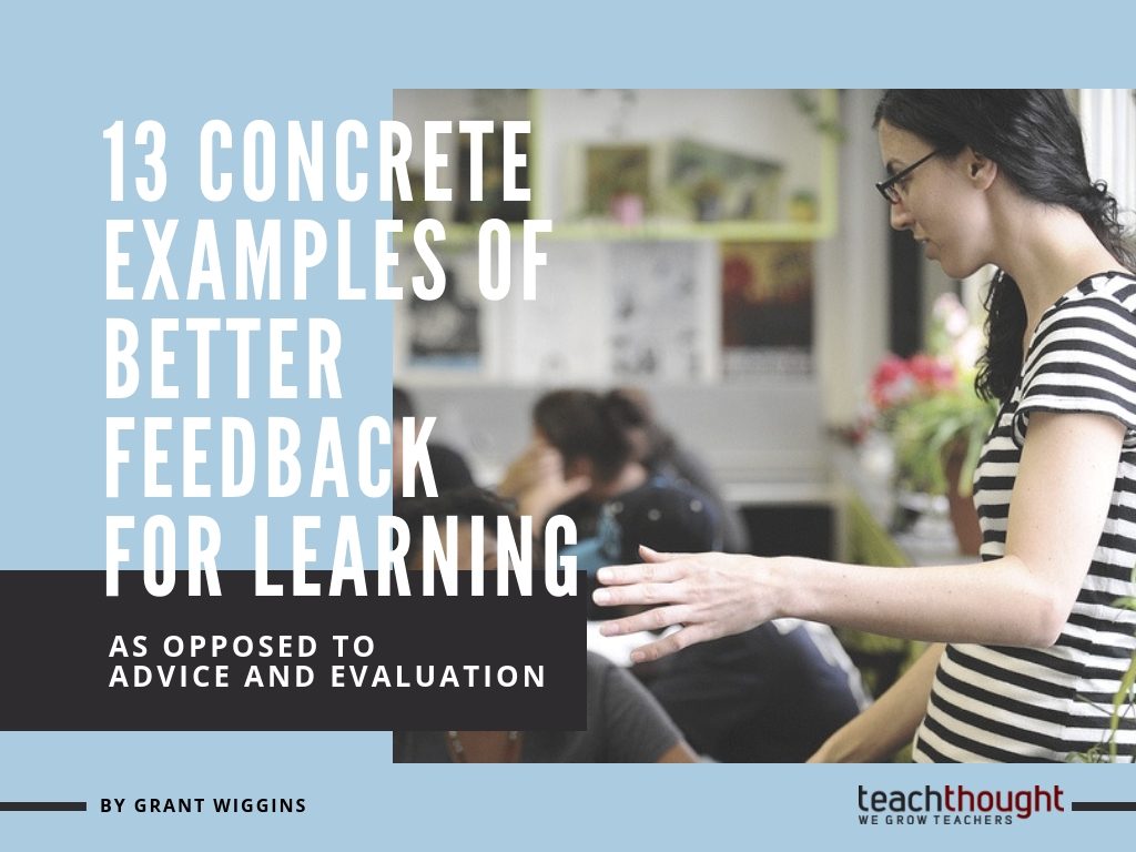 13 concrete examples of better feedback for learning