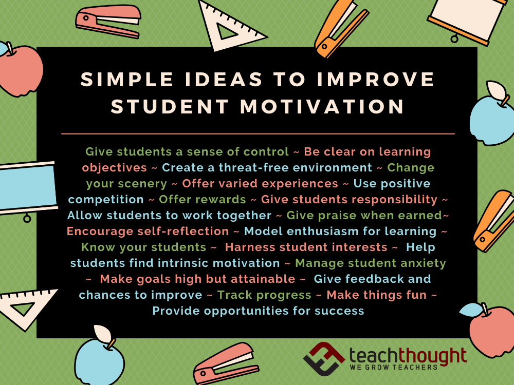 21 Simple Ideas To Improve Student Motivation