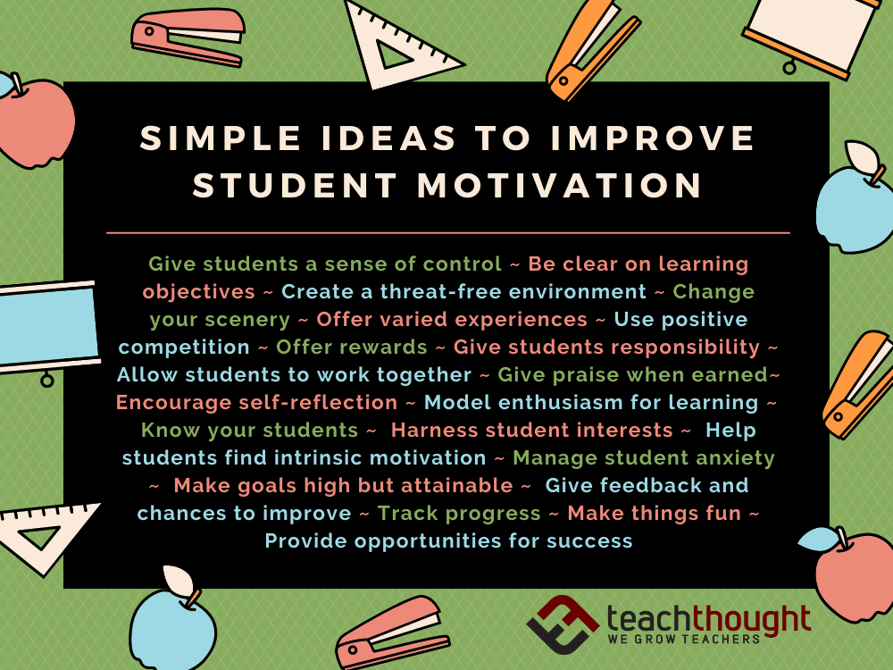 student motivation 21 Simple Ideas To Improve Student Motivation