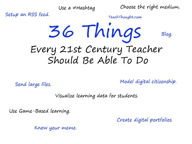 things every 21st century teacher should be able to do
