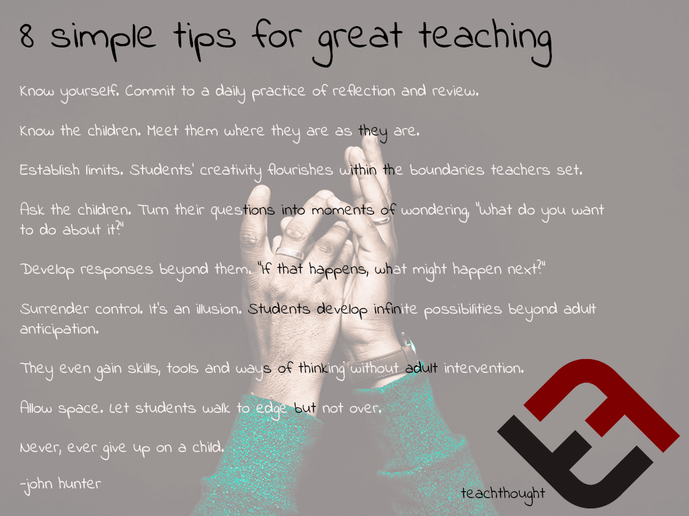 8 Simple Tips For Great Teaching