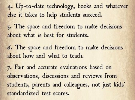 The Teacher Bill Of Rights