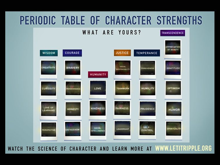 The Science Of Character: 6 Categories & 24 Traits