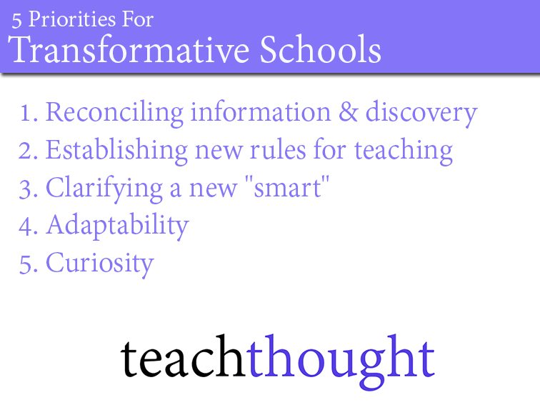 5 Priorities For Transformative Schools