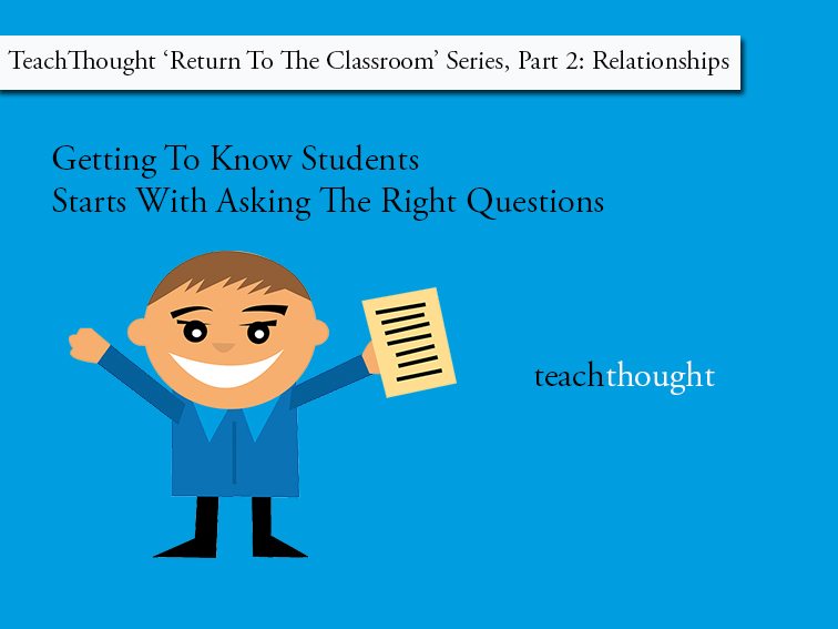 Getting To Know Students Starts With Asking The Right Questions