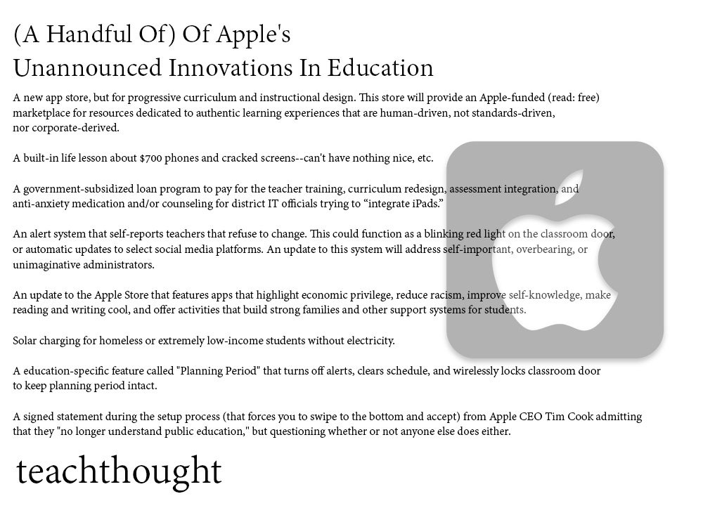 Apple Didn't Announce Any Of These Ideas For Your Classroom