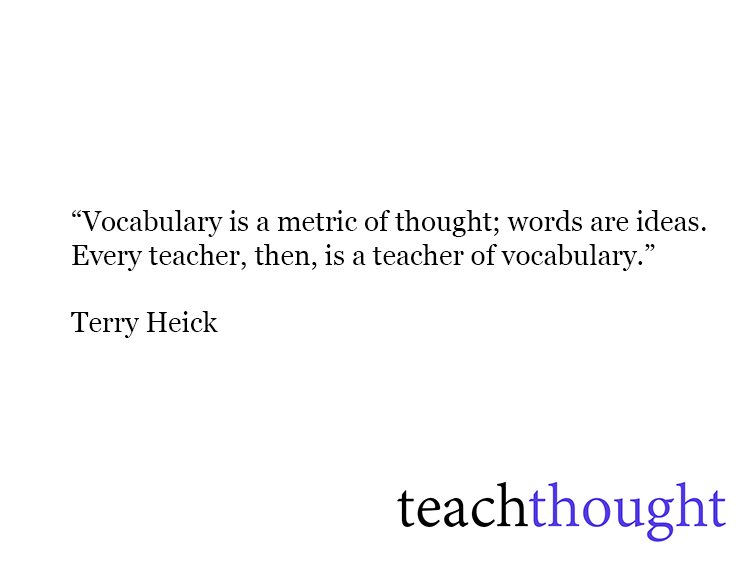 Every Teacher Is A Vocabulary Teacher