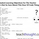 objectives as a teacher