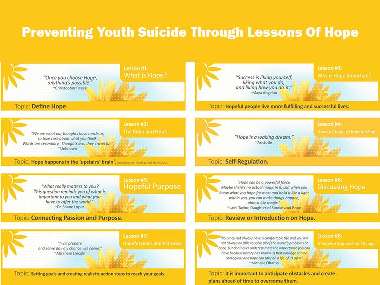 Preventing Youth Suicide Through Lessons Of Hope