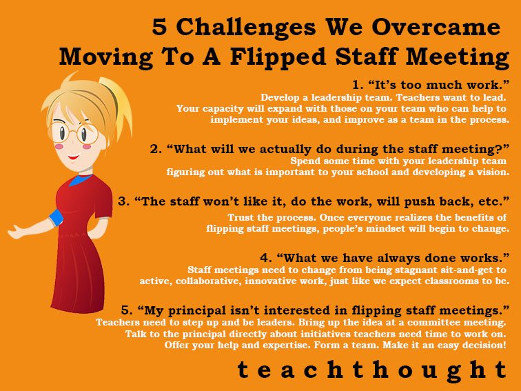 flipped staff meeting