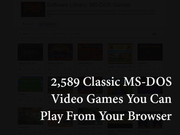 Play Old DOS Games In Your Browser