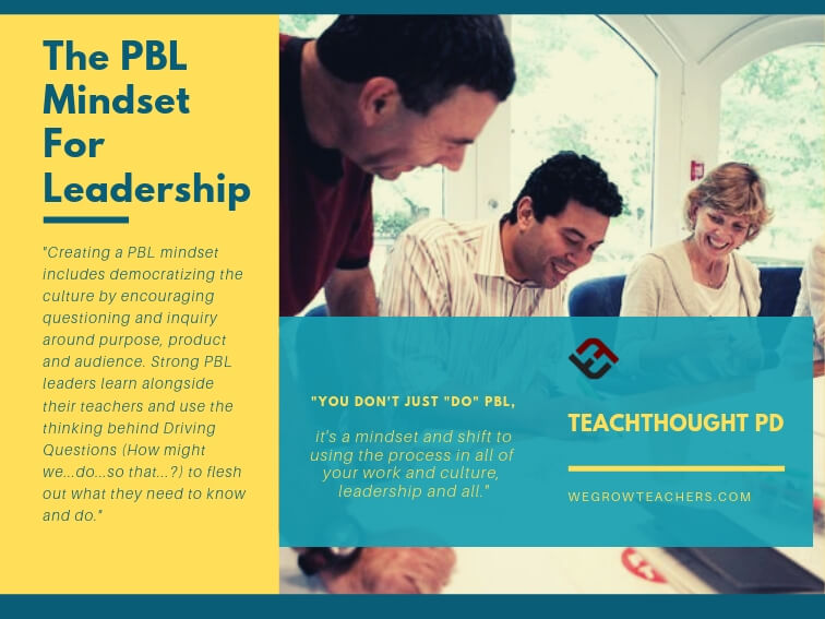 quote about the PBL mindset for leadership