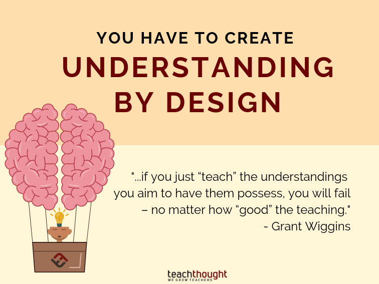 You Have To Create Understanding By Design