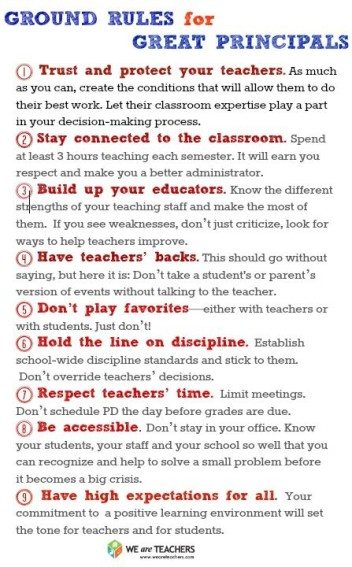 ground rules for great principals