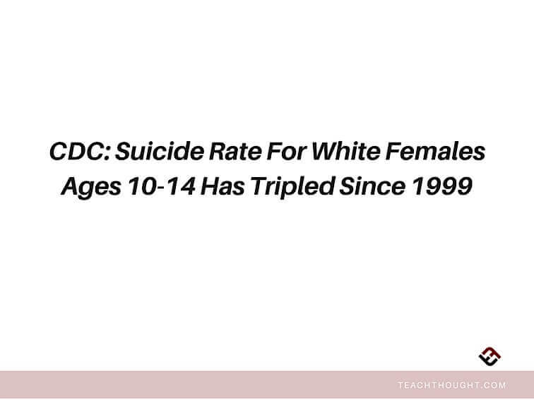 CDC: White Female Teen Suicide Rate Triples