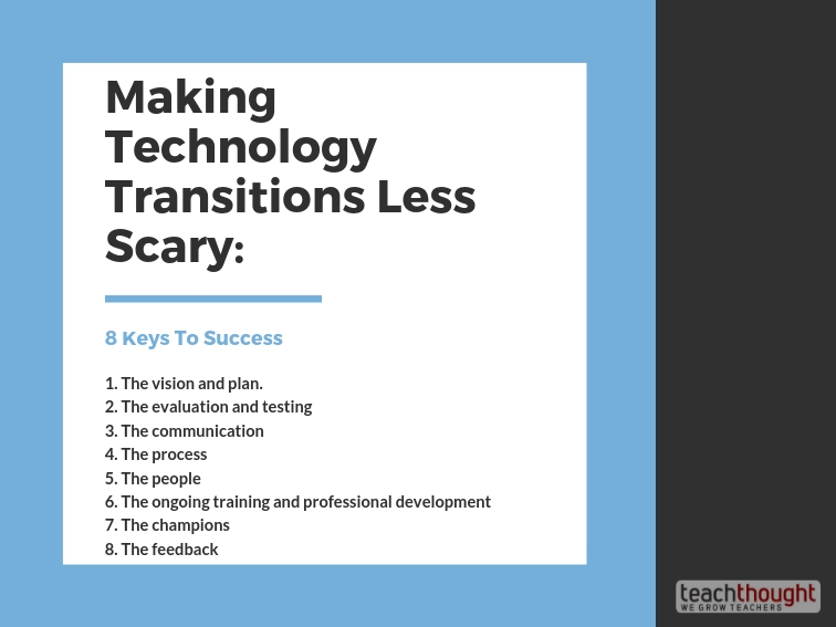 making technology transitions less scary: 8 keys to success