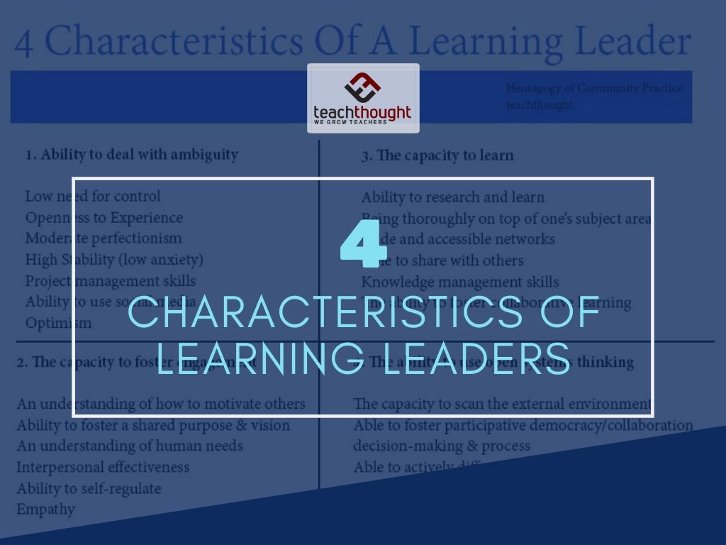 4 characteristics of learning leaders