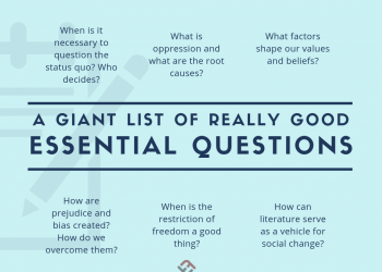A Giant List Of Really Good Essential Questions
