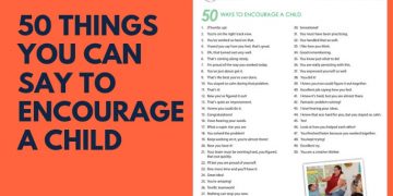 50 things you can say to encourage a child