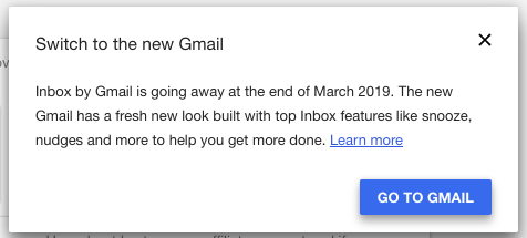 switch to the new gmail