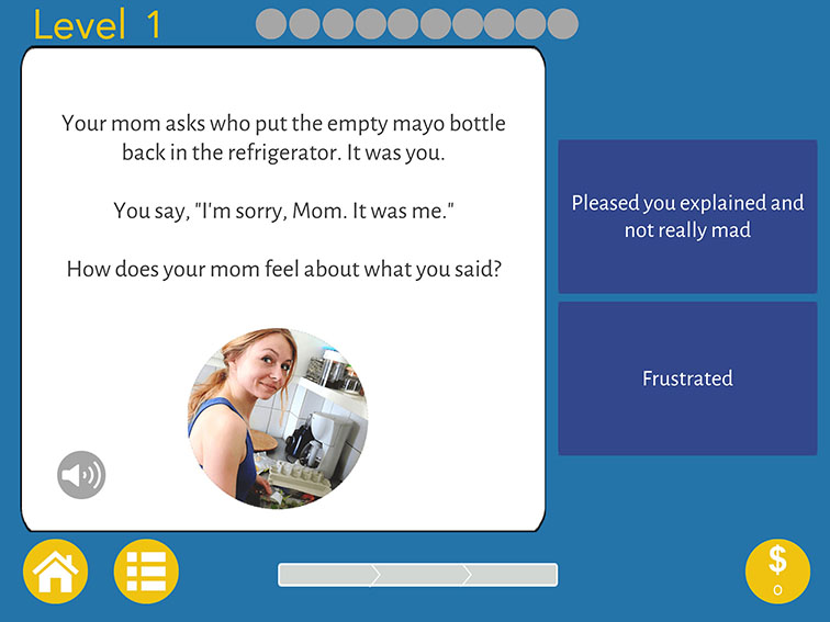 an app to help students practice social skills