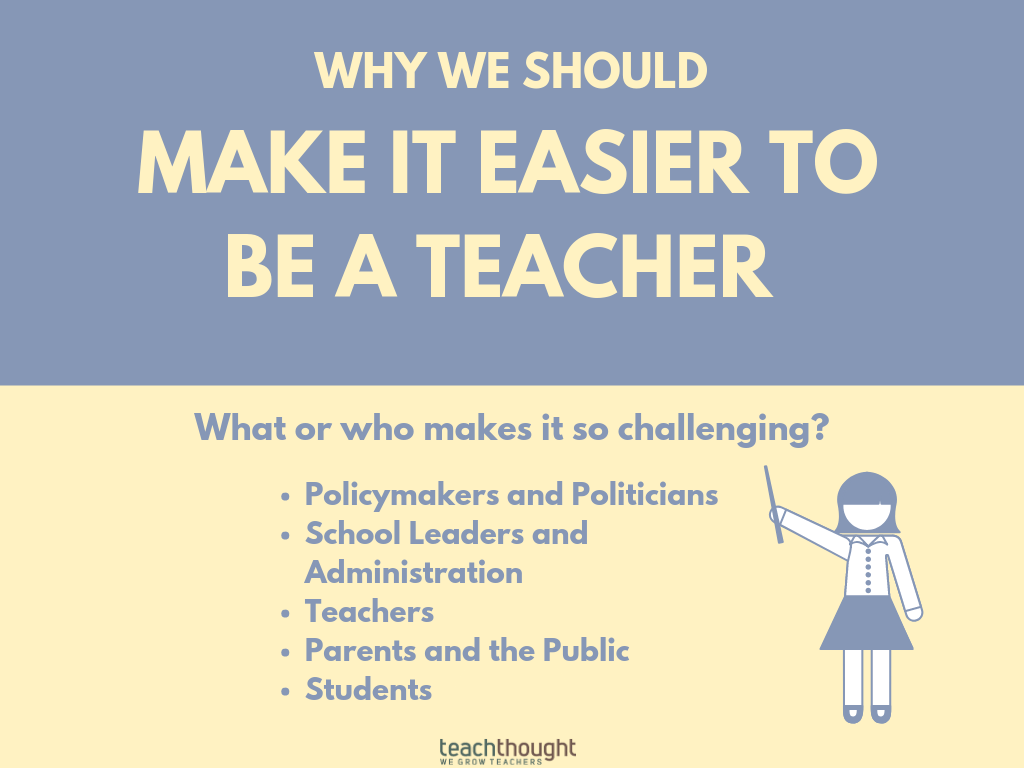 why we should make it easier to be a teacher