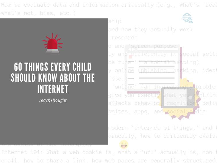 60 things children should know about the internet