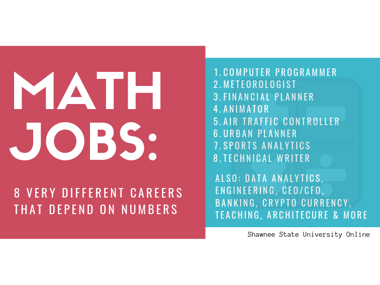 Math Jobs: 8 Very Different Careers That Depend On Numbers