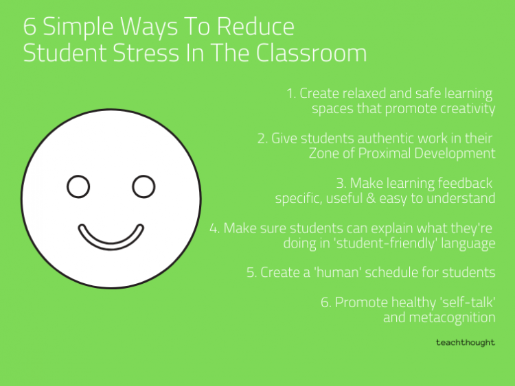 6 Simple Ways To Reduce Student Stress In The Classroom | TeachThought