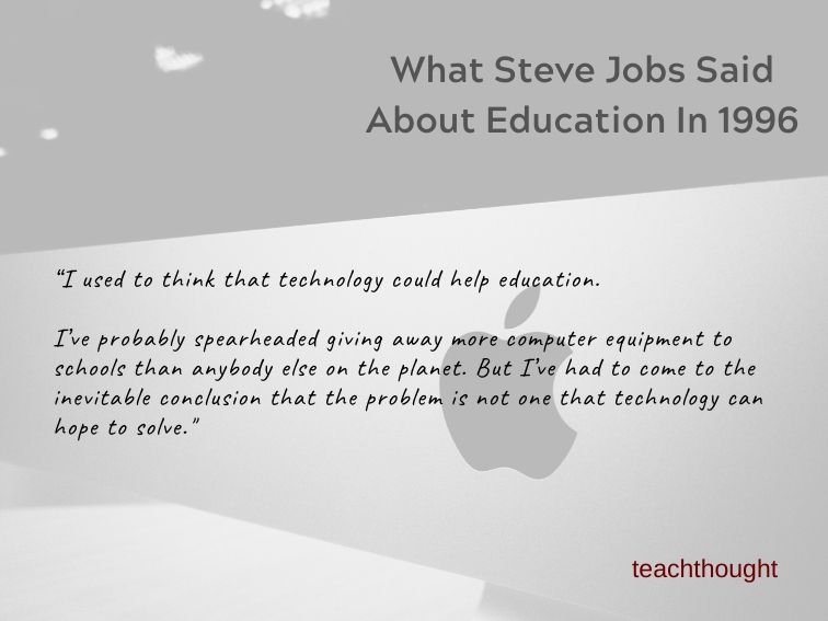 What Steve Jobs Said About Education