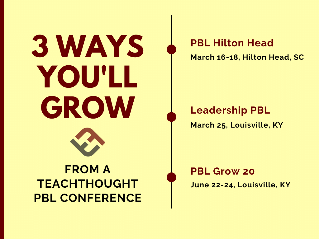 3 Ways You'll Grow From A TeachThought PBL Conference