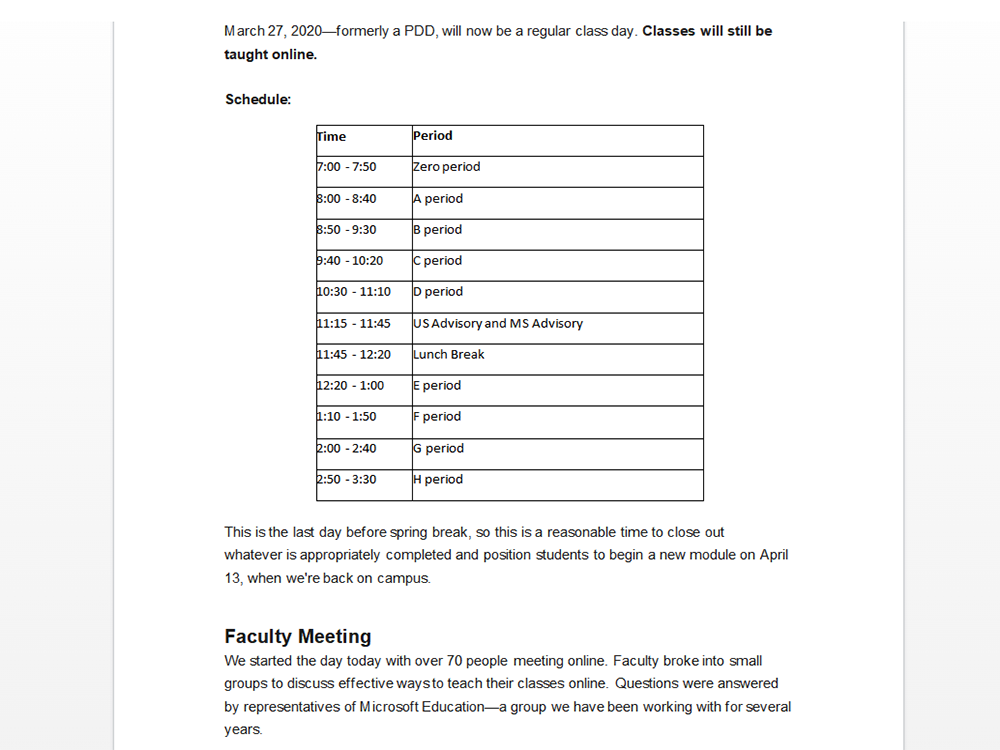 Email Templates For Schools To Announce Distance Learning