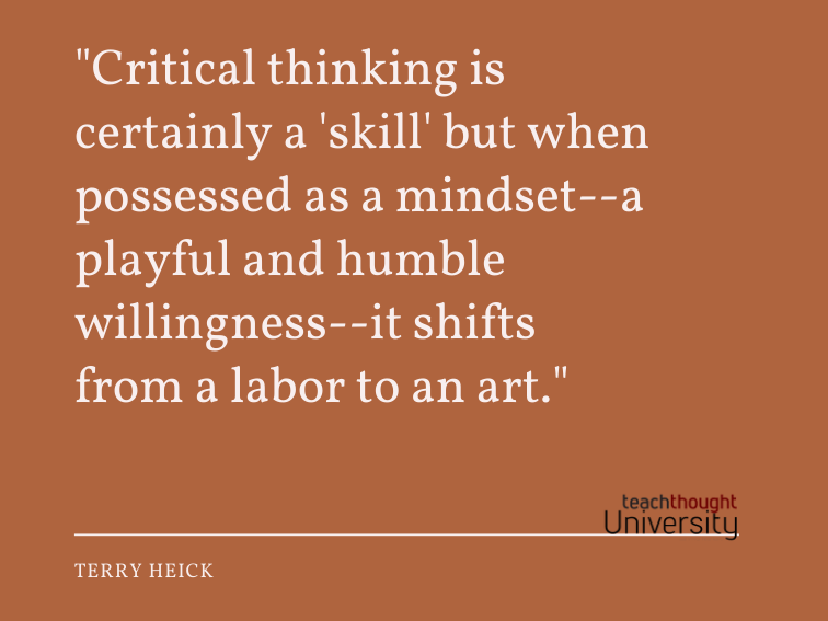 Critical Thinking Is A Mindset