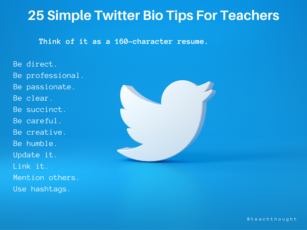 25 Simple Twitter Bio Tips For Teachers