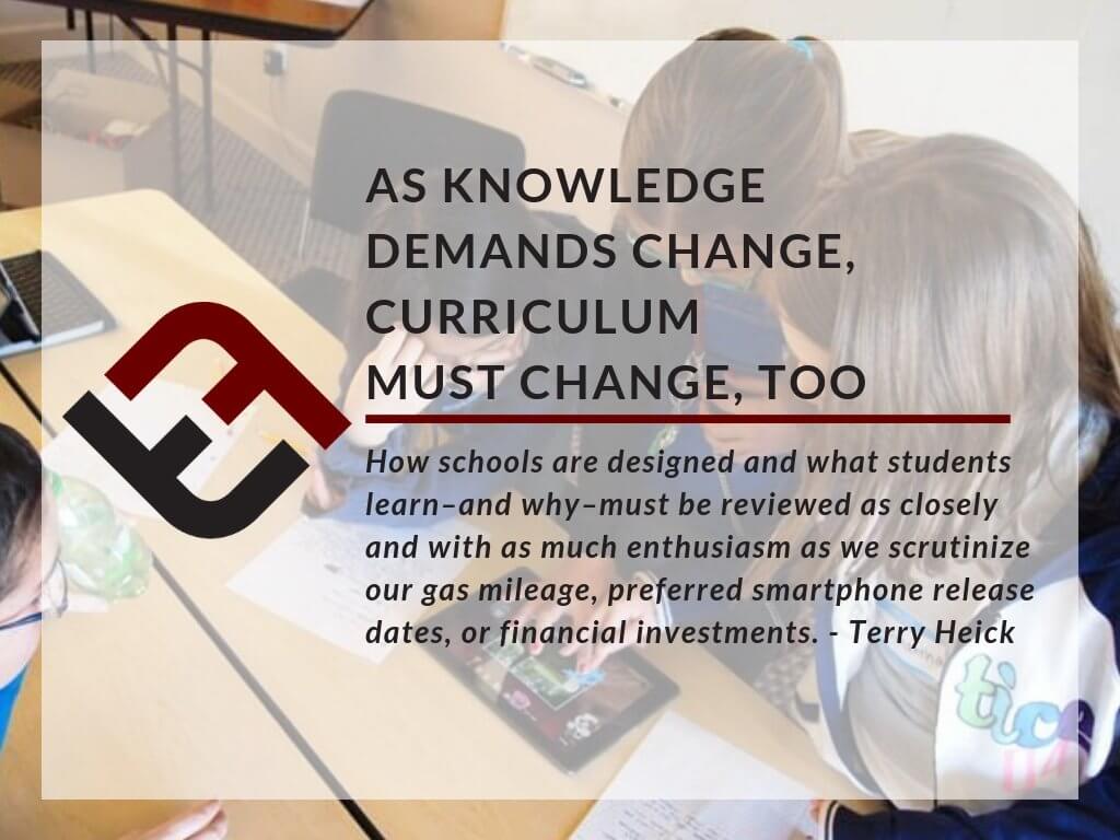 As Knowledge Demands Change, Curriculum Must Change