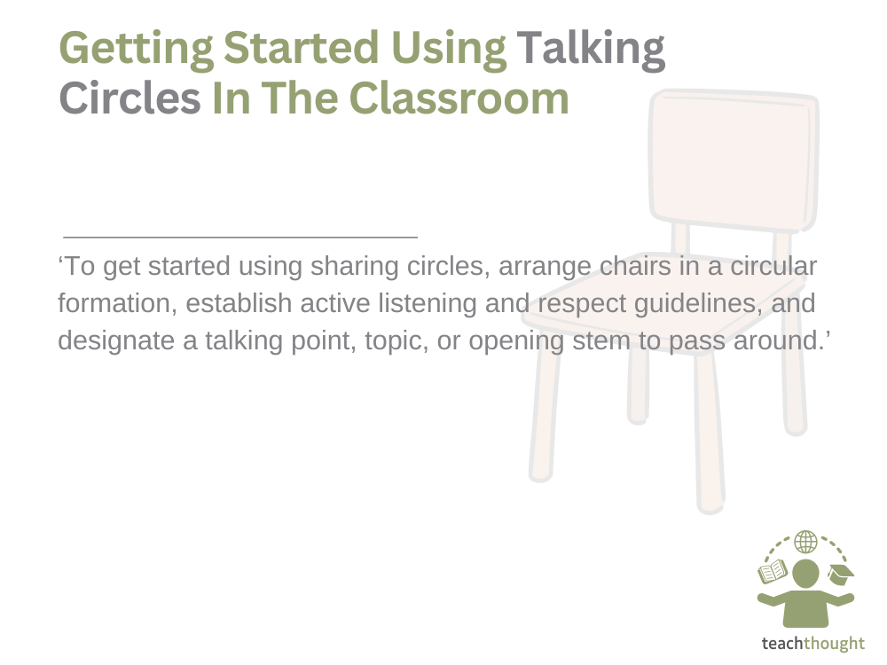 Getting Started Using Talking Circles In The Classroom