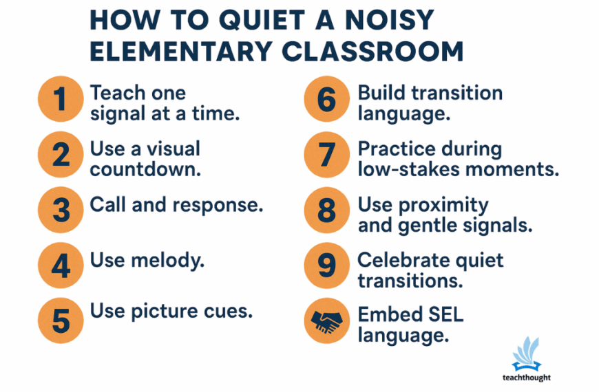 How to quiet noisy elementary classroom