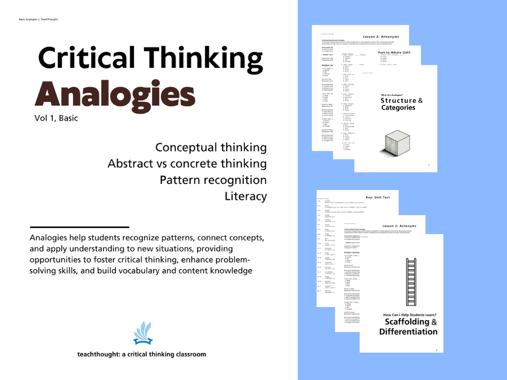 Critical Thinking Analogies Booklet