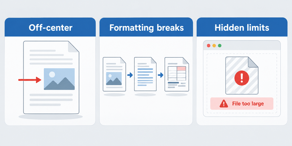 add image to pdf problems